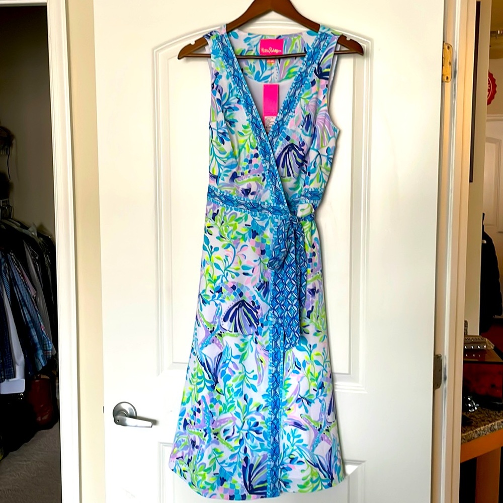 NWT Lilly Pulitzer Shaylee Stretch Midi Dress